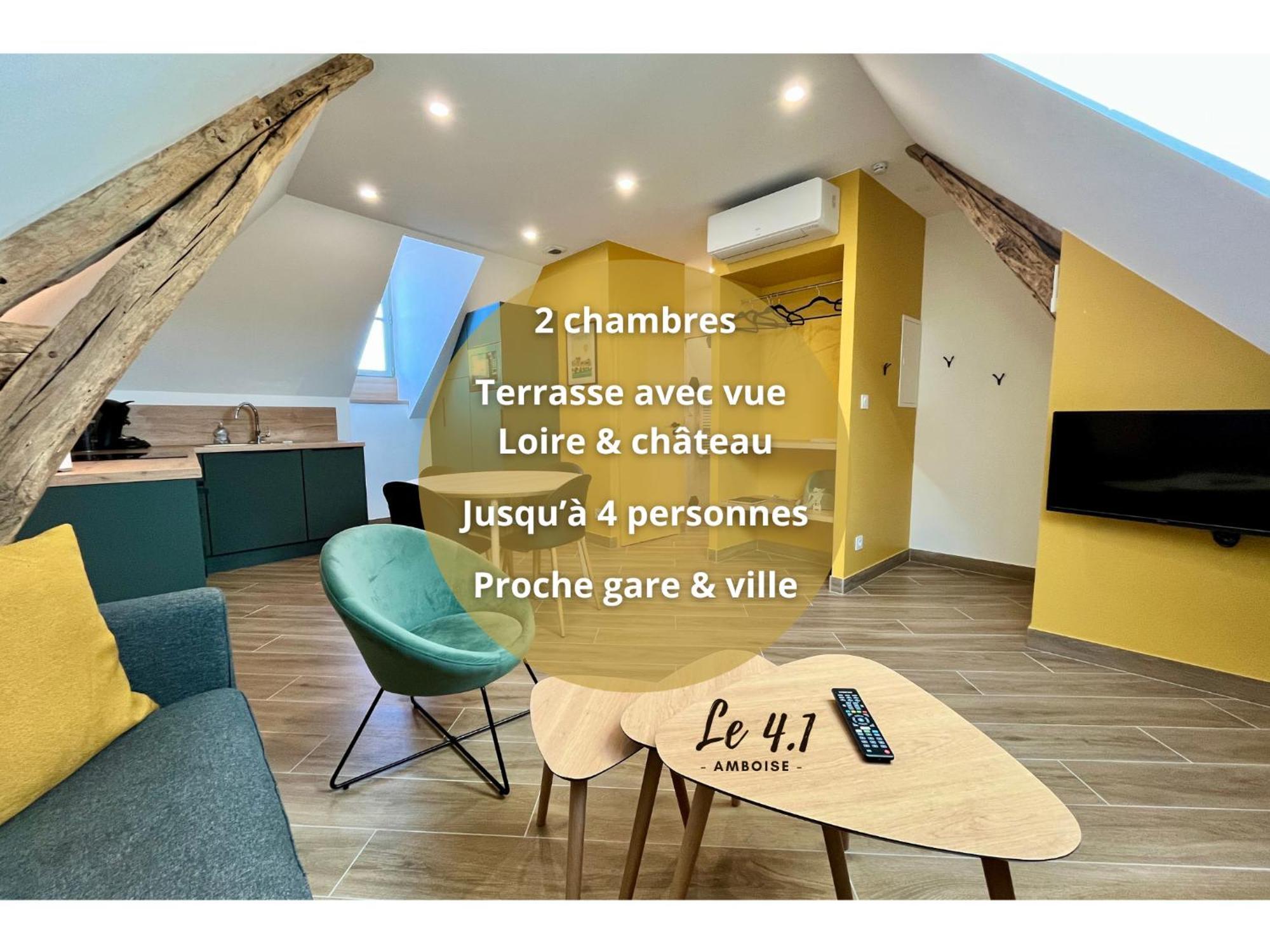 T3 Climatise Face Loire Et Chateau L'Appart Du 4-1 アンボワーズ エクステリア 写真